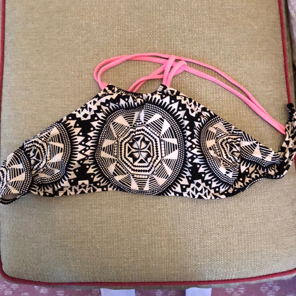 Patterns halter bathing suit top